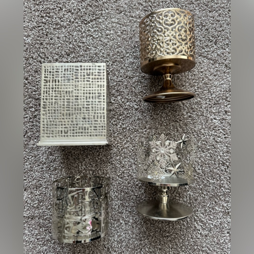 Bath & Body Works 3 Wick Candle Holders Bundle